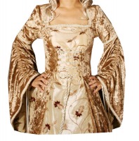 Ladies Medieval Renaissance Costume And Headdress Size 8 - 10